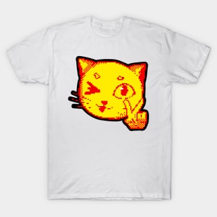 Retro yellow cat T-Shirt